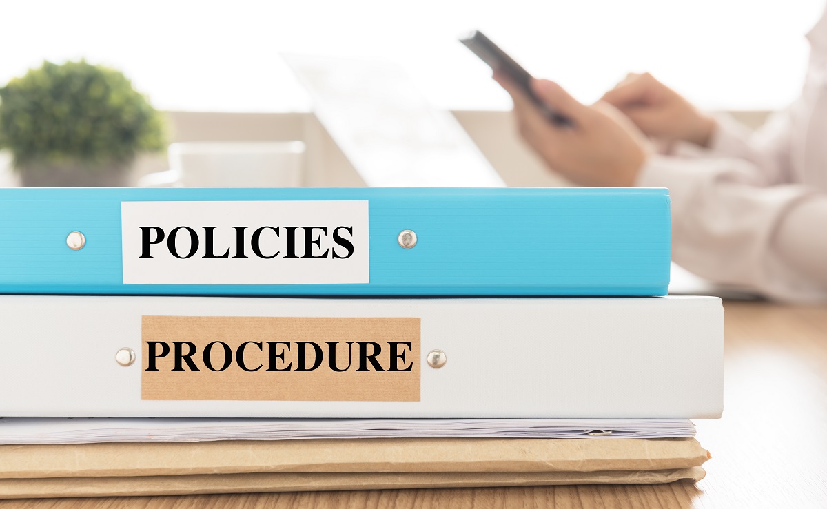 policies and procedures concept